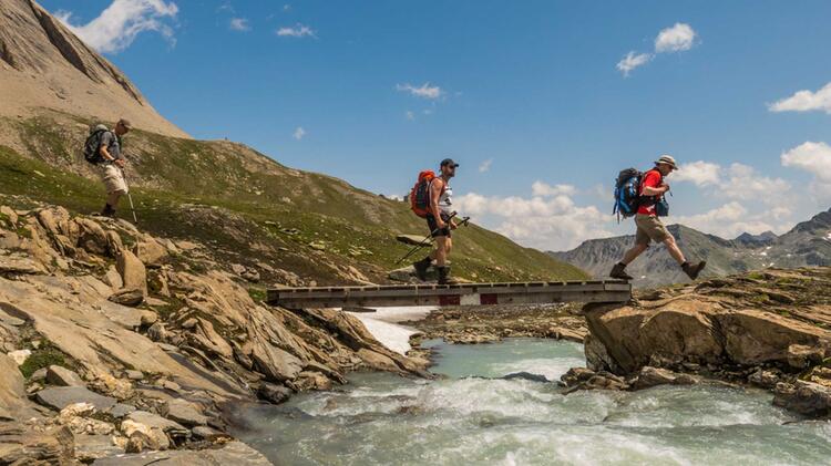 Bach Ueberquerung Auf Der Tour Watzmann Drei Zinnen
