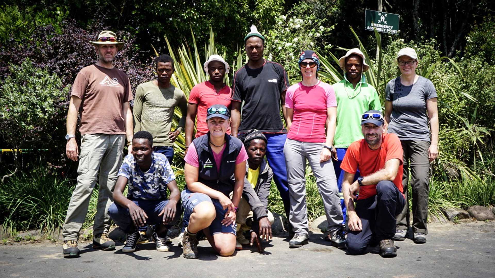 Drakensberge - Abschied Gruppe