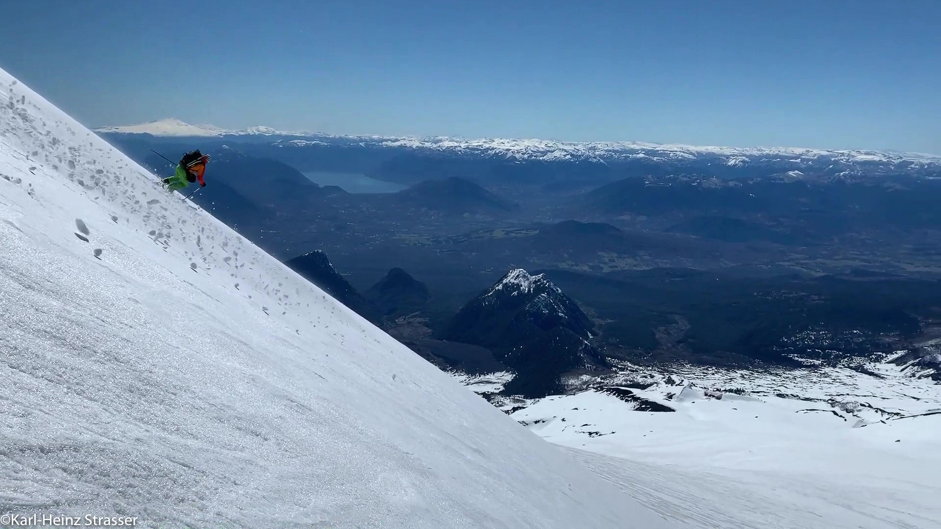 Ivo Meier auf Skitour in Chile