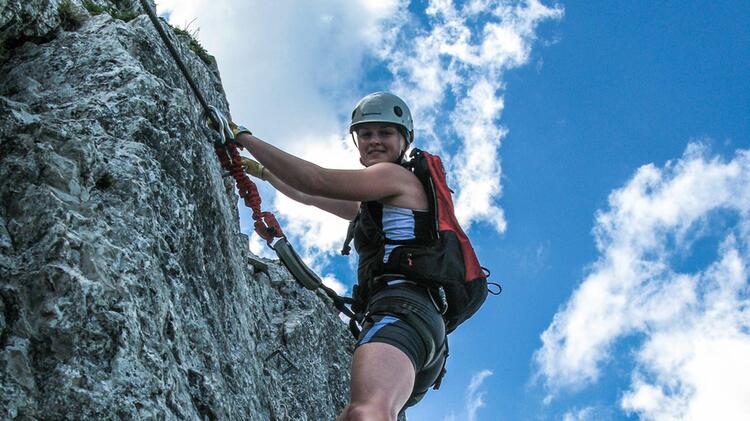 Klettersteigfuehrung Pidinger Klettersteig