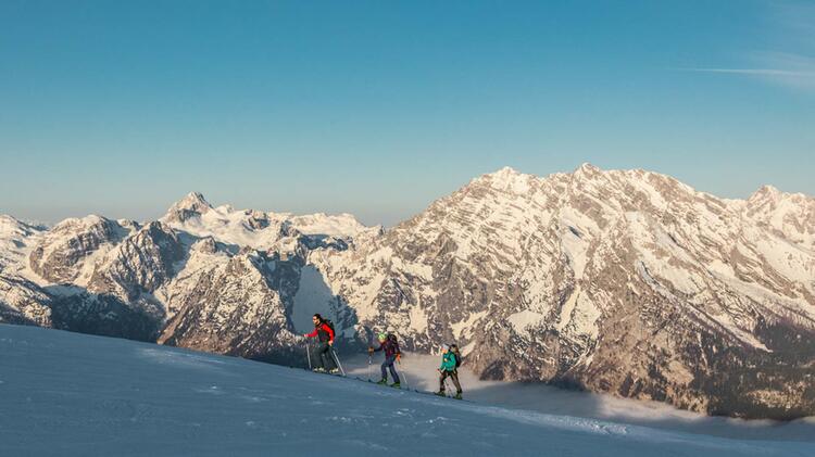 Skitouren Durchquerung Der Berchtesgadener Alpen Mit Bergfuehrer Auf Der Grossen Reibn