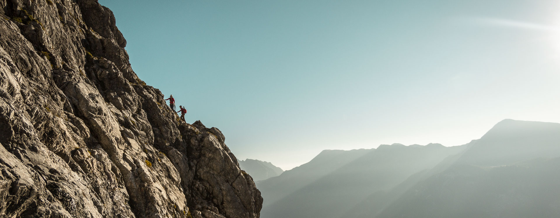 Watzmannostwand mit einheimischen Bergfuehrer Watzmannostwand mit einheimischen Bergfuehrer