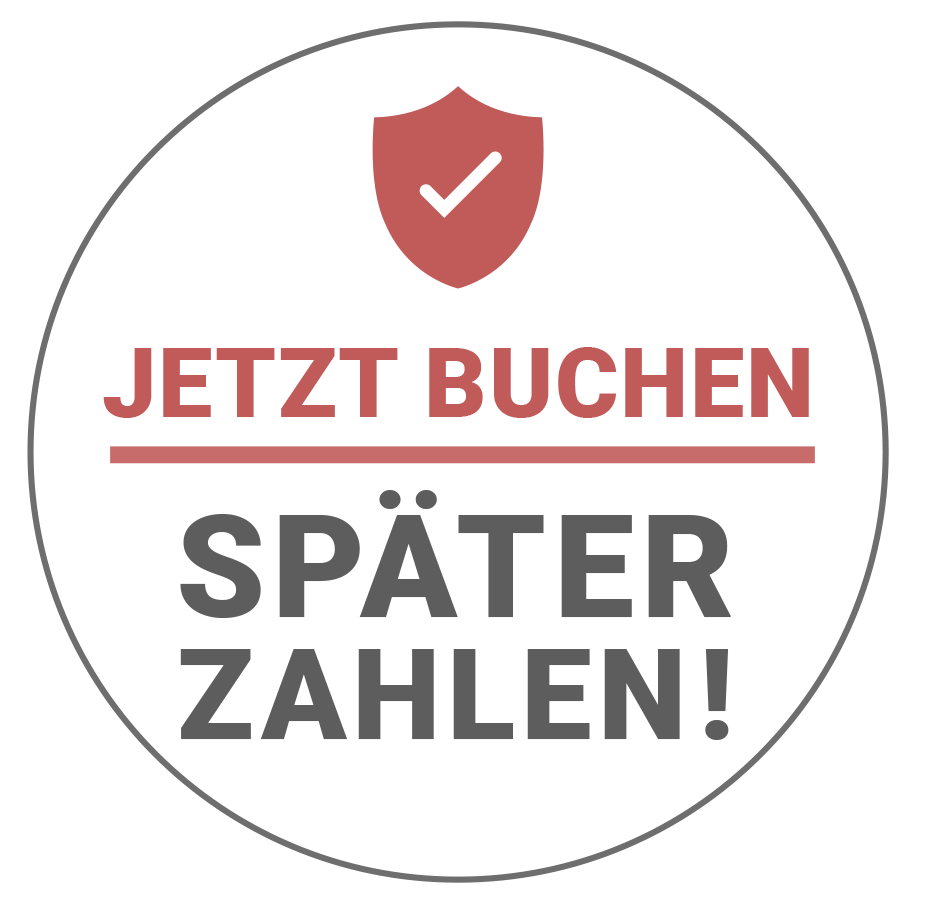 Jetzt buchen - später zahlen